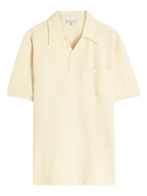 GUSARI pocket-chest polo shirt