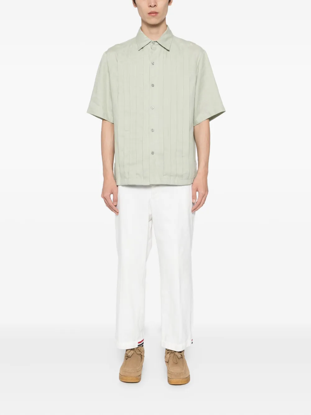 GUSARI pleated linen shirt | Image 2