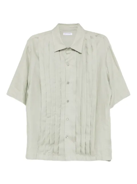 GUSARI pleated linen shirt