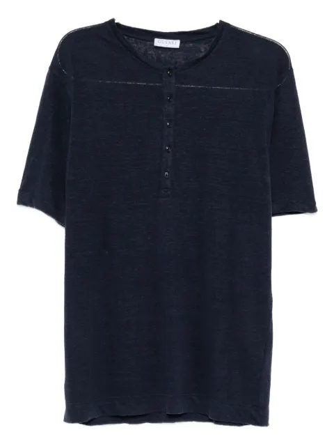 GUSARI T-shirt Henley in lino