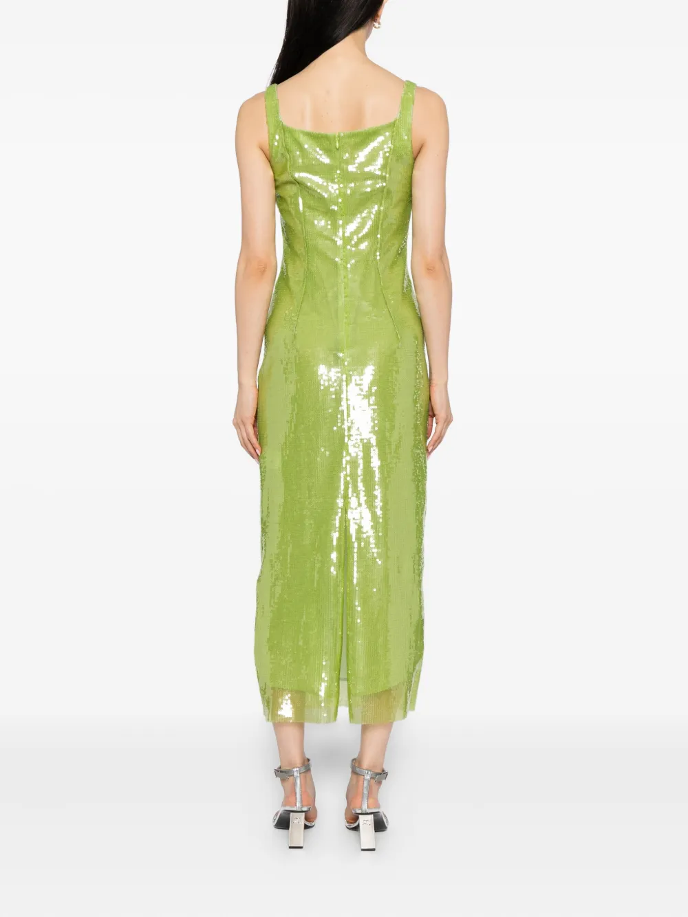 Huishan Zhang Marilyn midi-jurk Groen