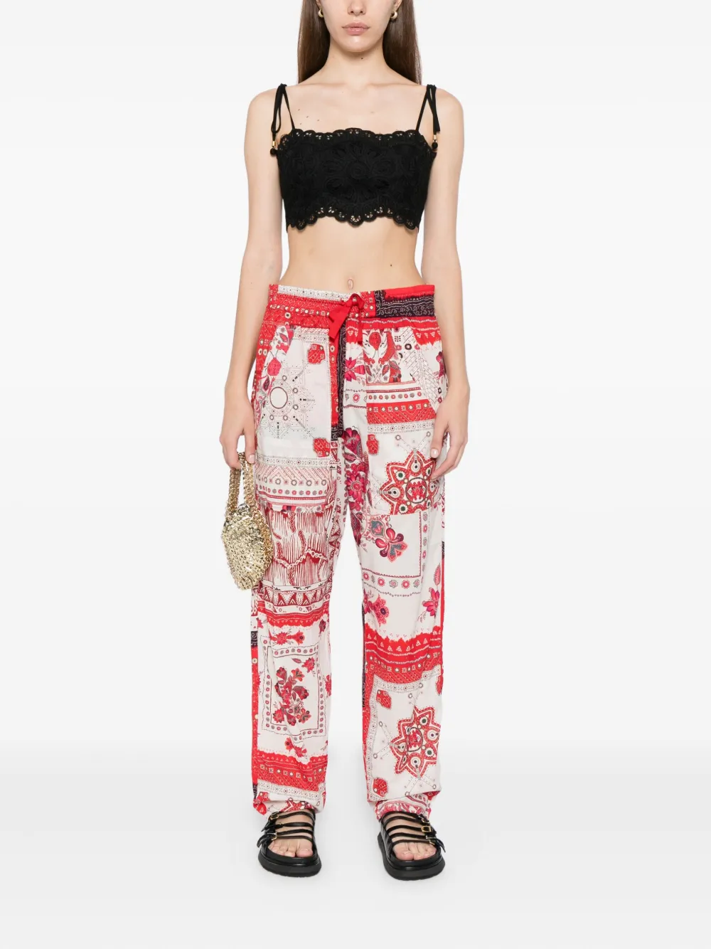 MARANT ÉTOILE Broek met print - Rood