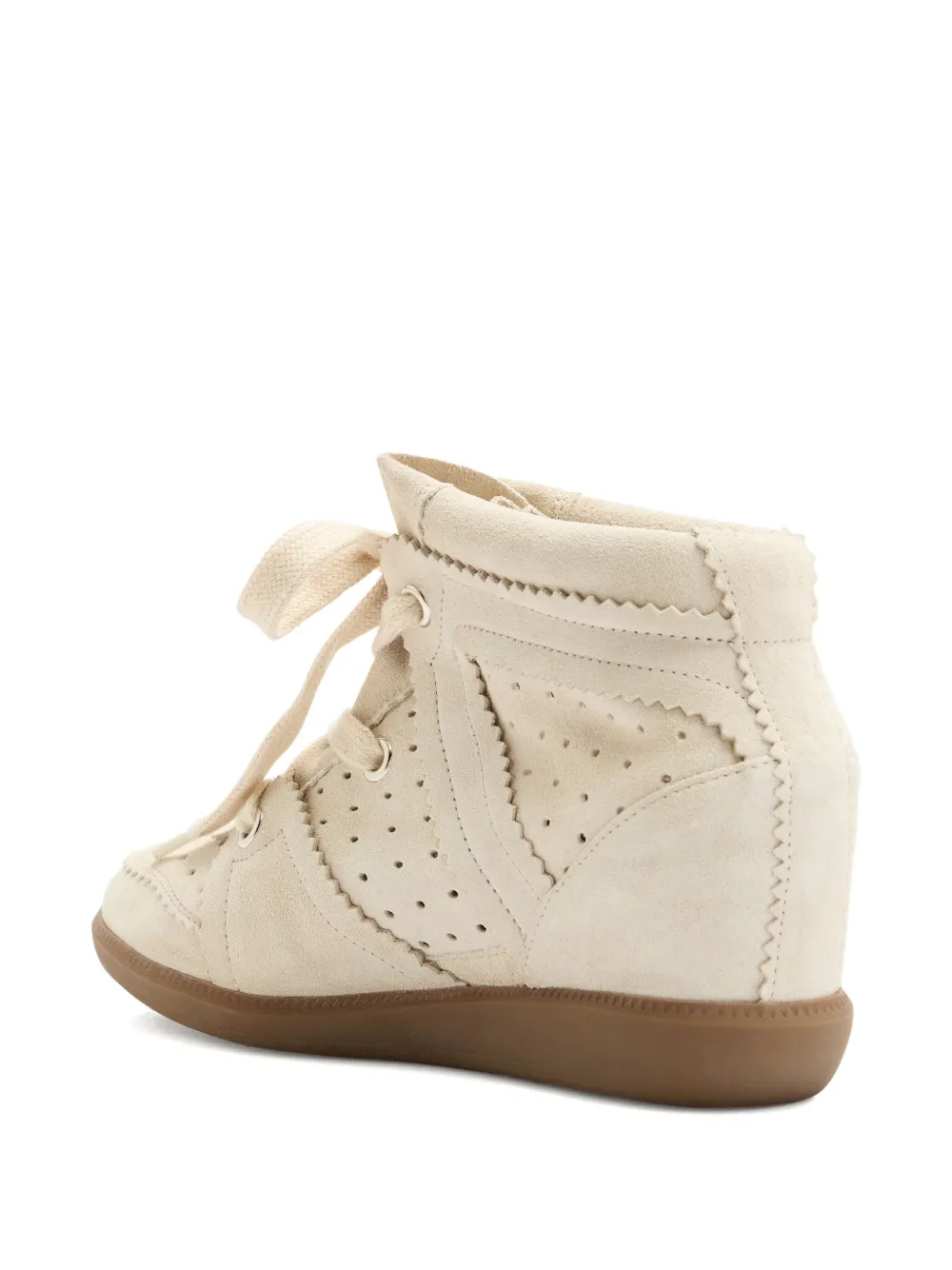 MARANT ÉTOILE Bobby perforated scalloped-edge sneakers | High-Tops | Image 2