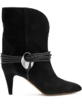 MARANT ÉTOILE 75mm Dytho metallic-detail suede boots - Black