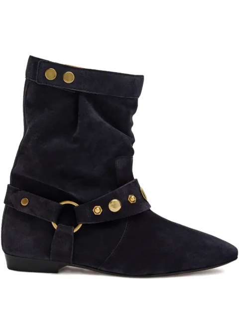 MARANT ÉTOILE STANIA flat-heeled suede boots