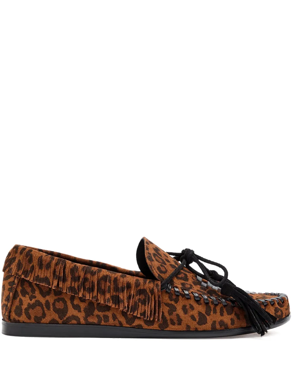 MARANT ÉTOILE Fitza leopard-print loafers Brown