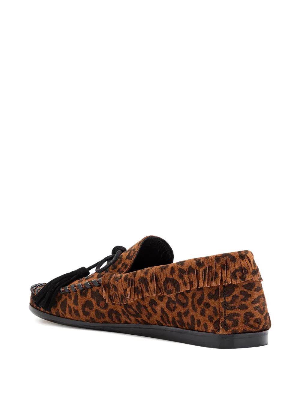 MARANT ÉTOILE Fitza leopard-print loafers - Bruin