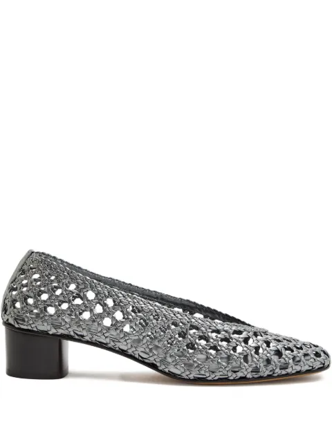 Le Monde Beryl 40mm woven-leather pumps