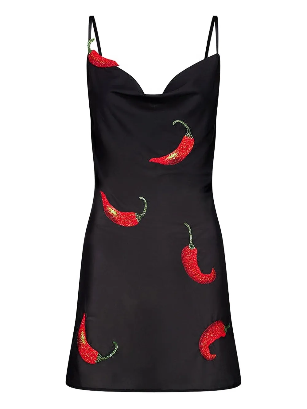 Leslie Amon Galli mini dress - Schwarz