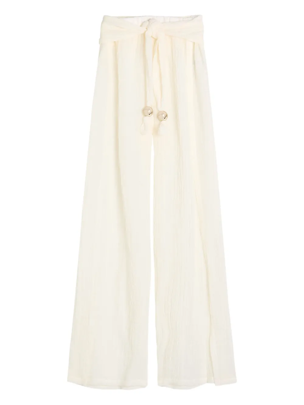 Lisa Marie Fernandez drawstring wide leg trousers | Neutrals | Image 1