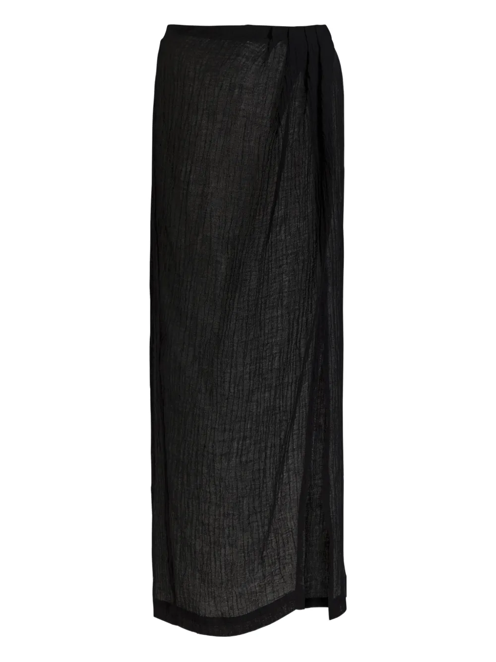 Lisa Marie Fernandez textured sarong skirt - Zwart