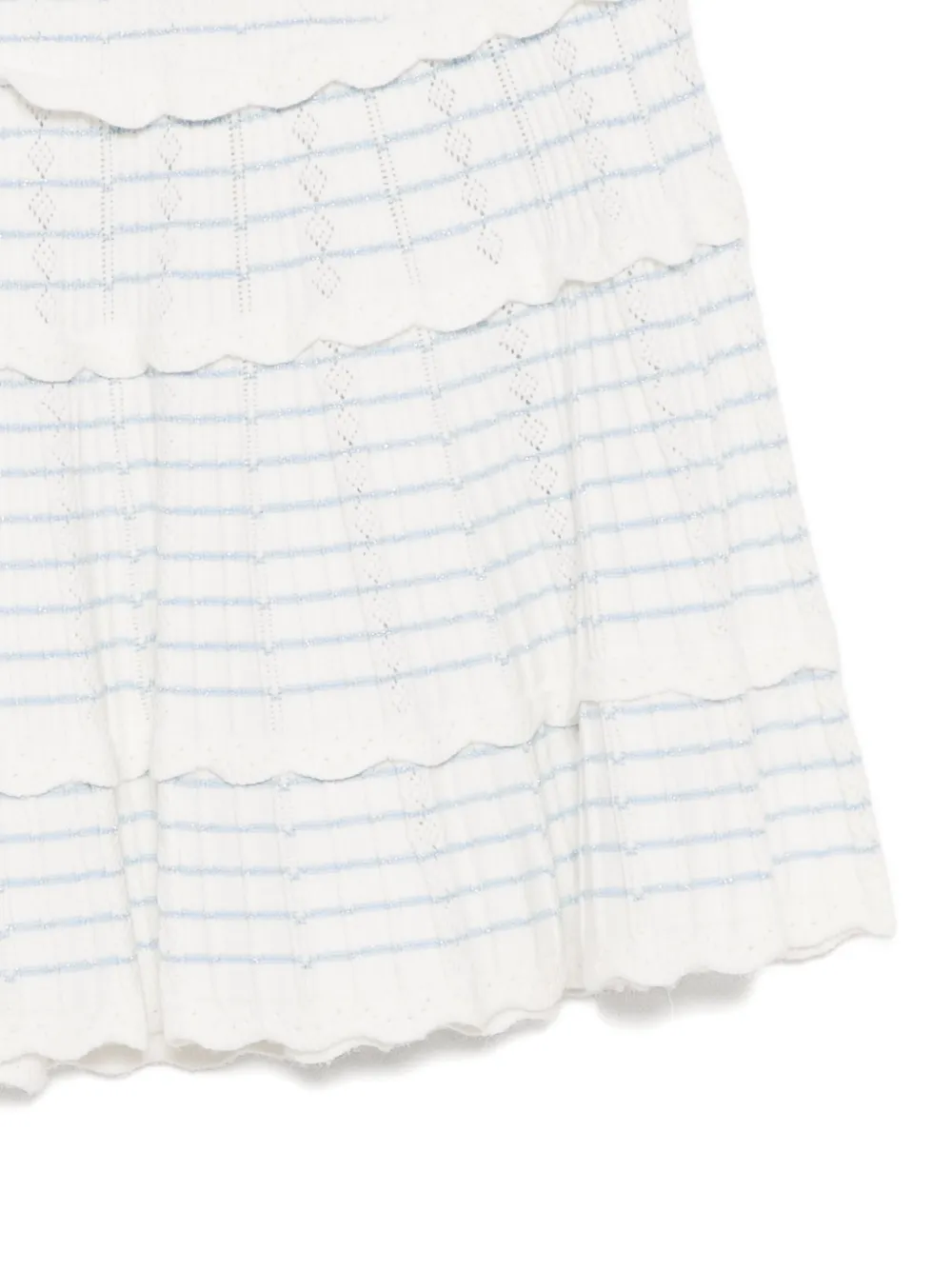 LoveShackFancy Colella rok Wit