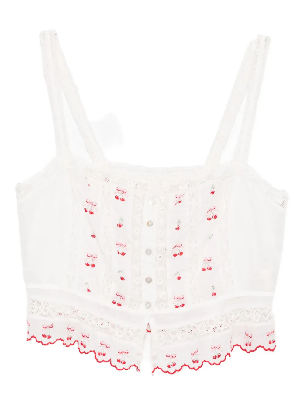 LoveShackFancy Vietta top | White | Image 1