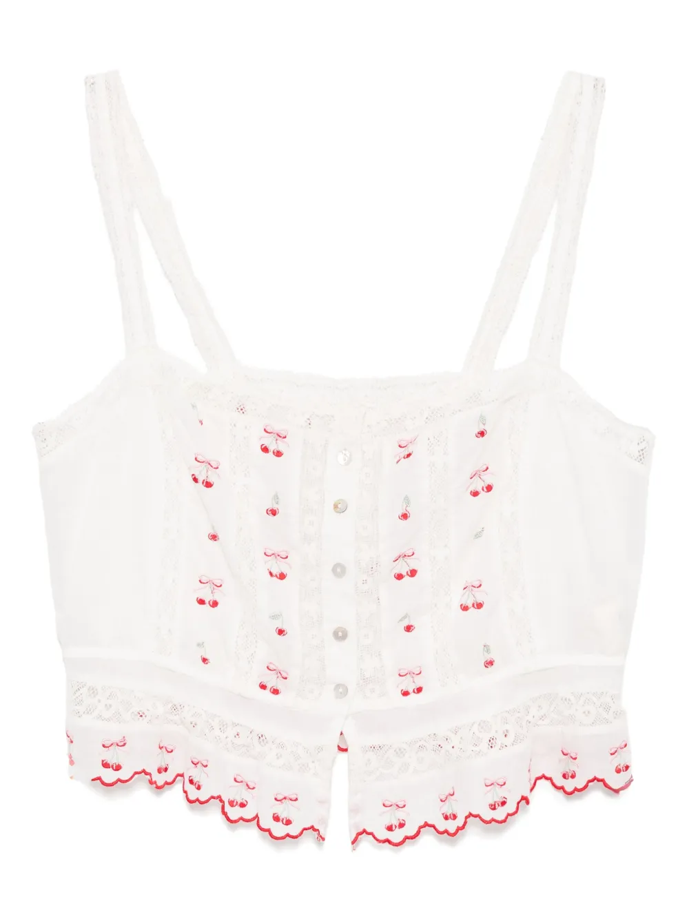 LoveShackFancy top Vietta | blanco | Image 1