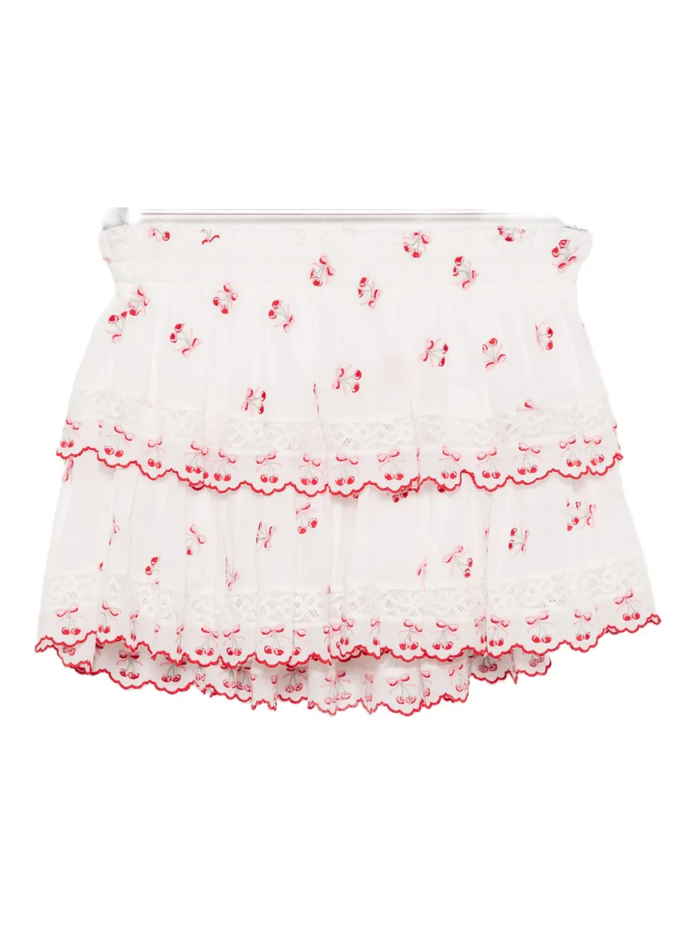 Loveshackfancy Cherry Mini Skirt In Multi