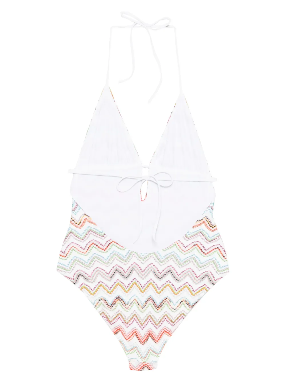 Missoni Badpak met zigzag-patroon Wit
