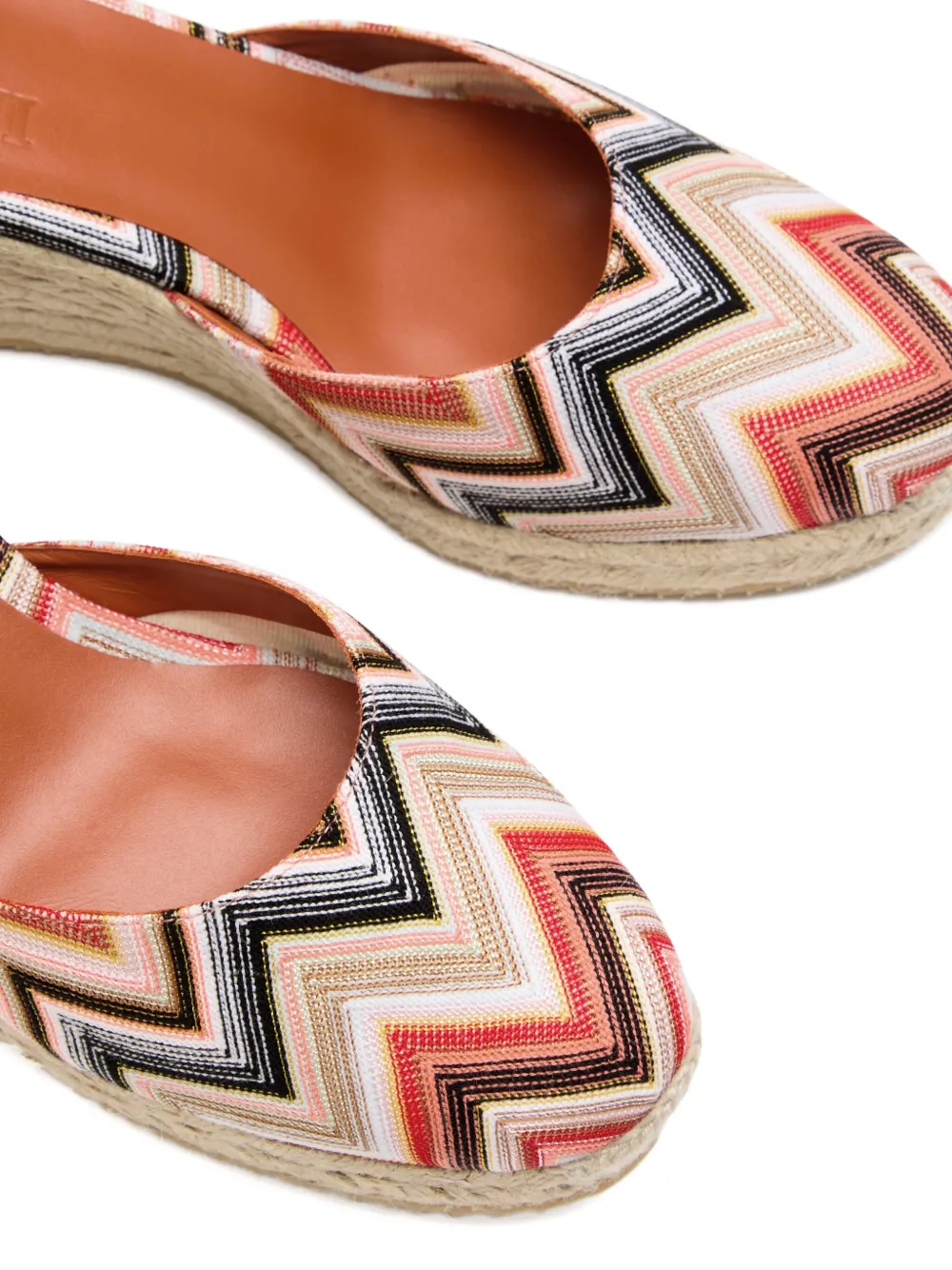 Missoni Eva 60 Zigzag Canvas Wedge Espadrilles In Multi
