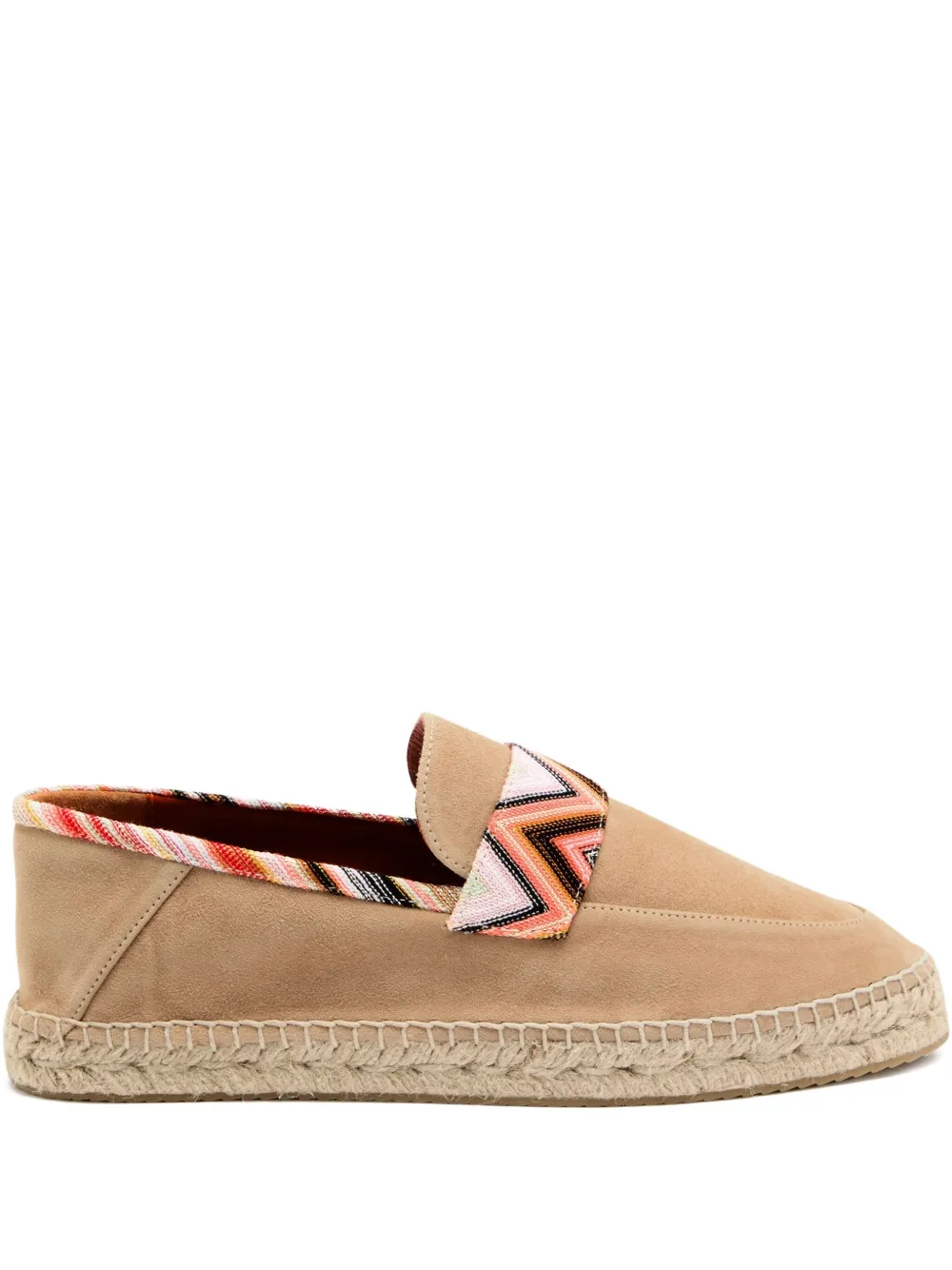 Missoni Amelia suede espadrilles Brown