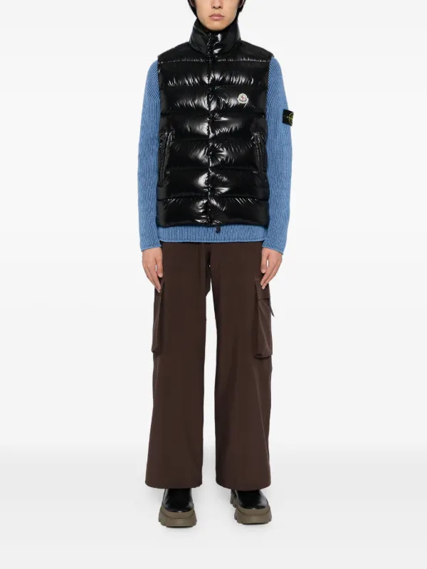 Moncler Tibb Gilet Black FARFETCH NO