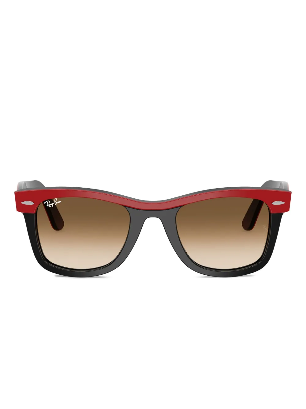 Ray-Ban rim-detail square-frame sunglasses | Black | Image 1