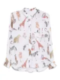 Rails animal motif shirt - White