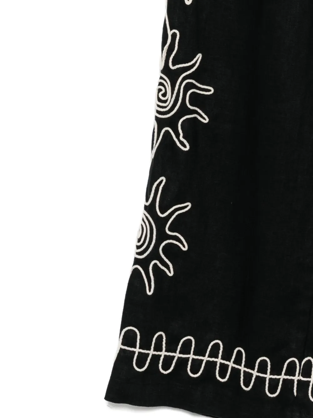 Rails Emmie Drawstring Wide Leg Linen Pants In Black