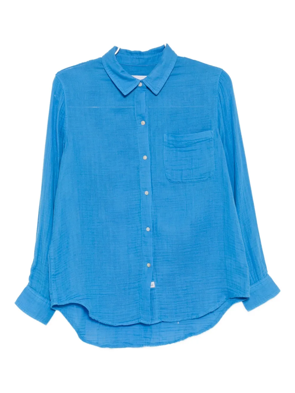 Rails Ellis Cotton Gauze Button-up Shirt In Blue