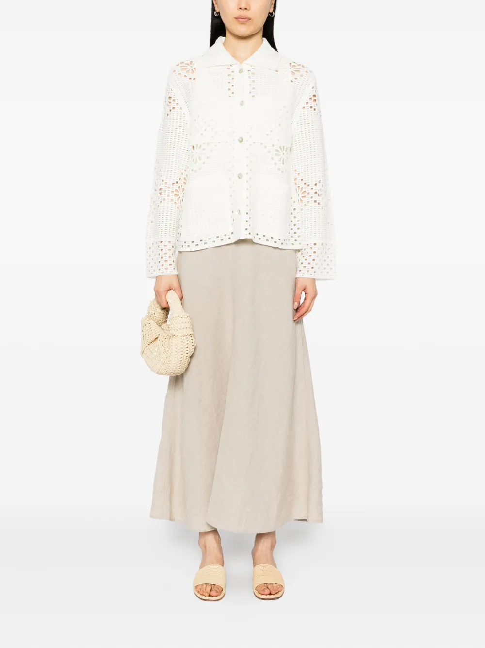 Rails Long-sleeved Knitted Shirt In Neutral