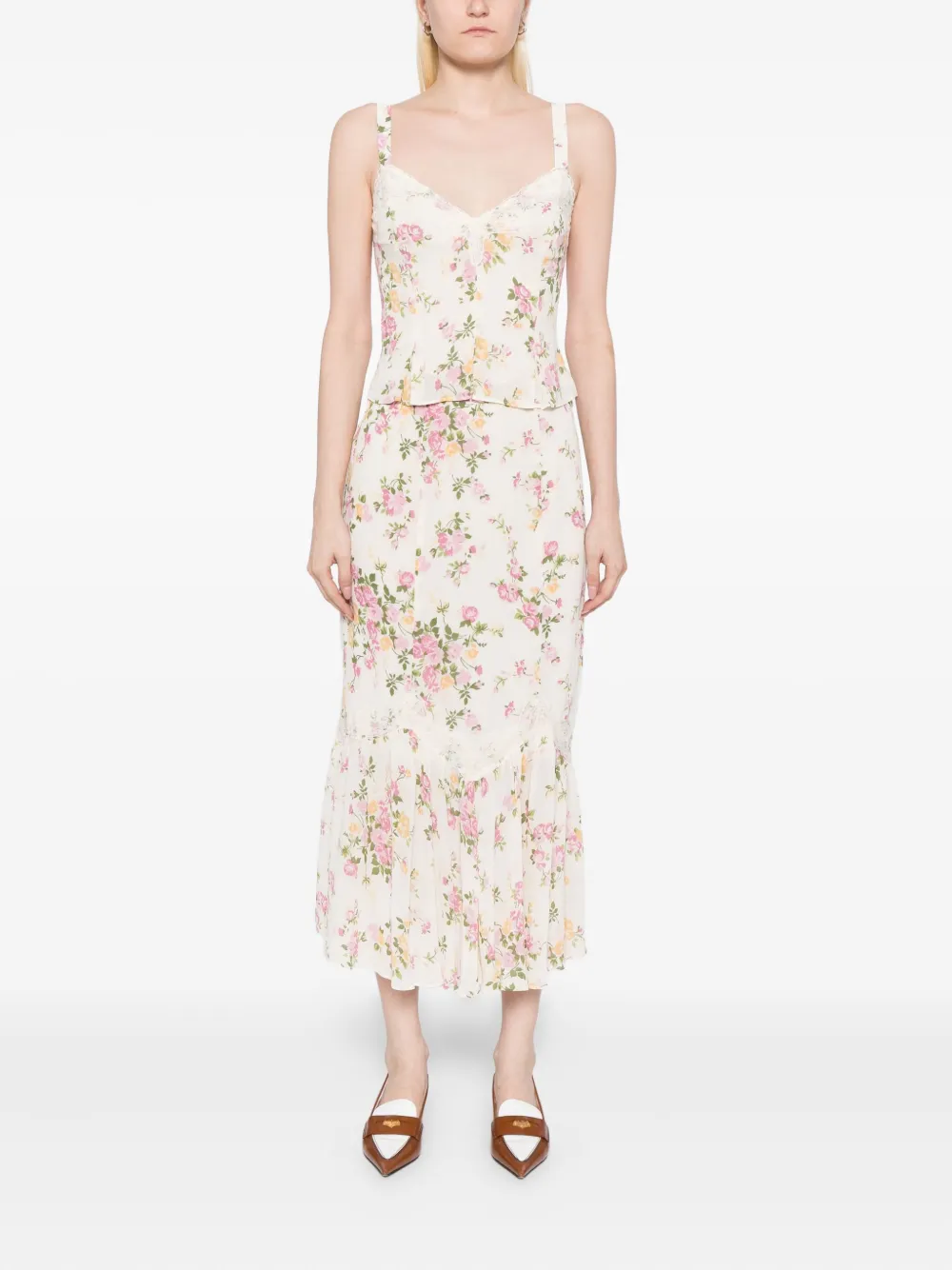 Reformation Sarita two piece - Beige