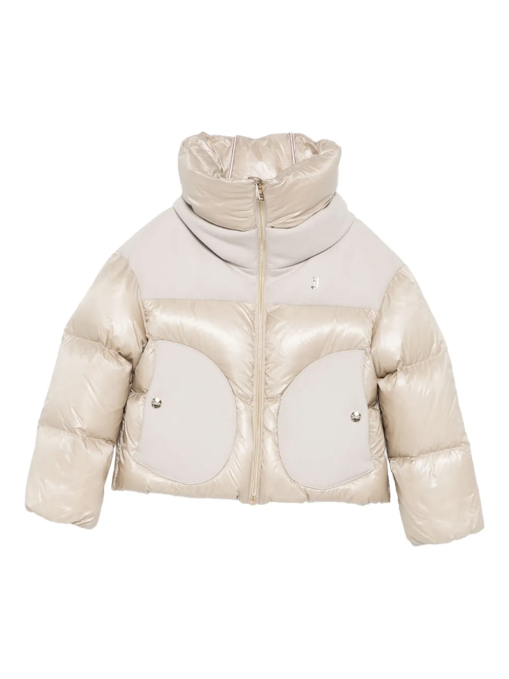 Herno Quilted Panelled Jacket In Neutral
