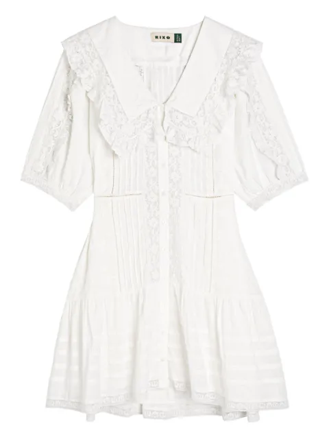 Rixo lace-embroidered mini dress