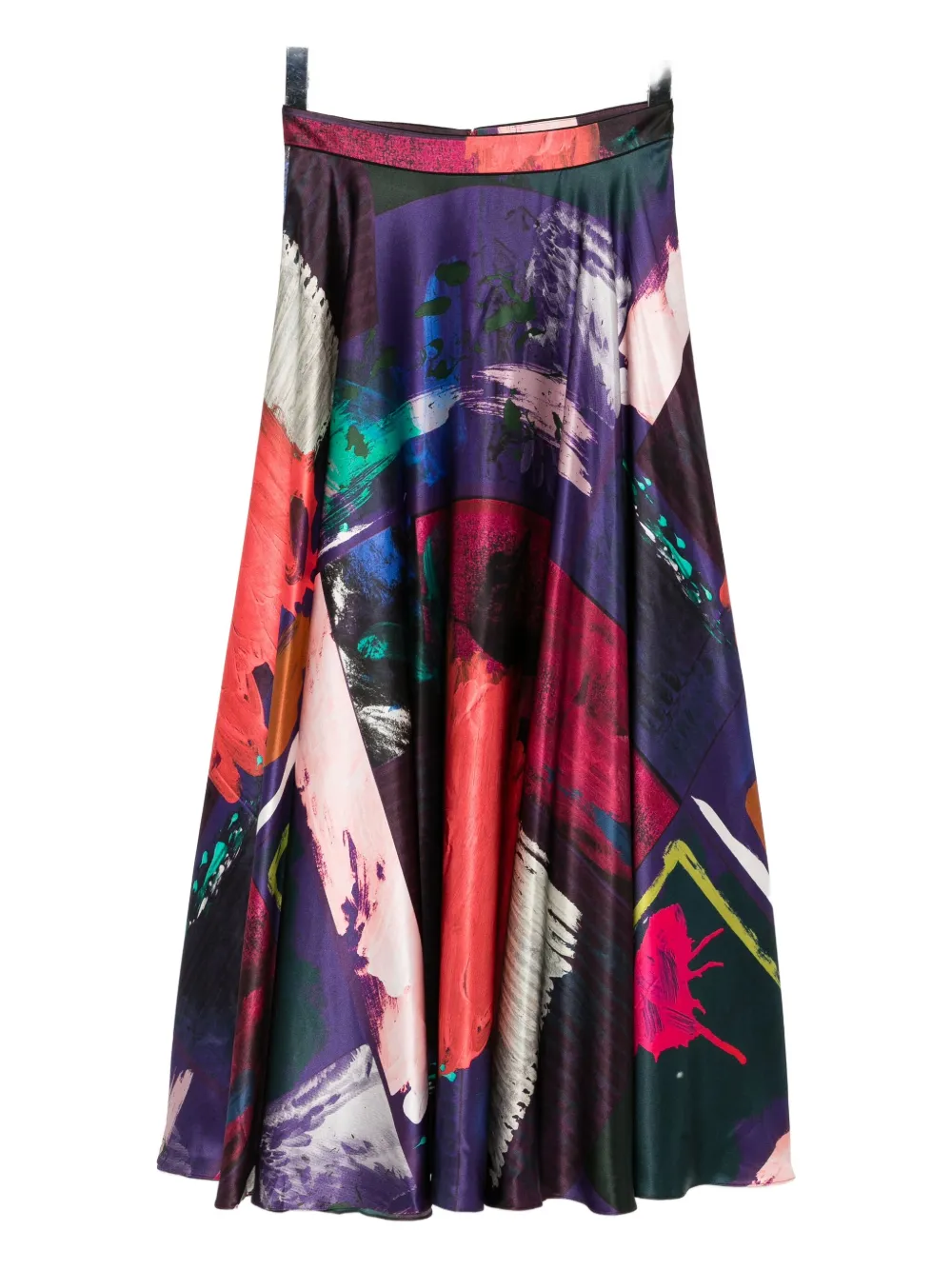 Roksanda Ameera Printed Silk-satin Midi Skirt In Multi