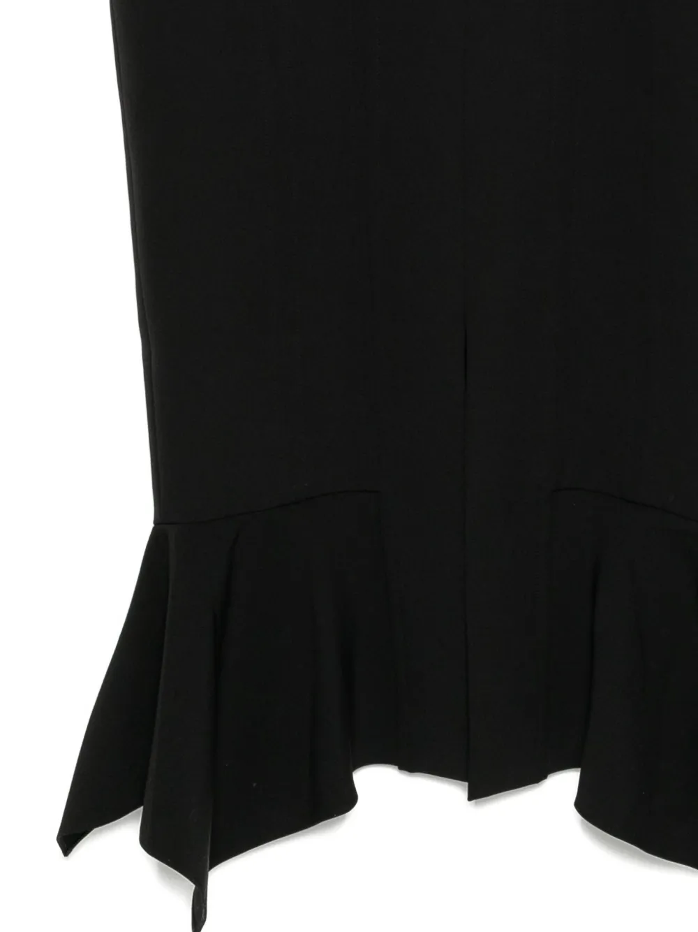 Roland Mouret Fishtail-hem Dress In Black