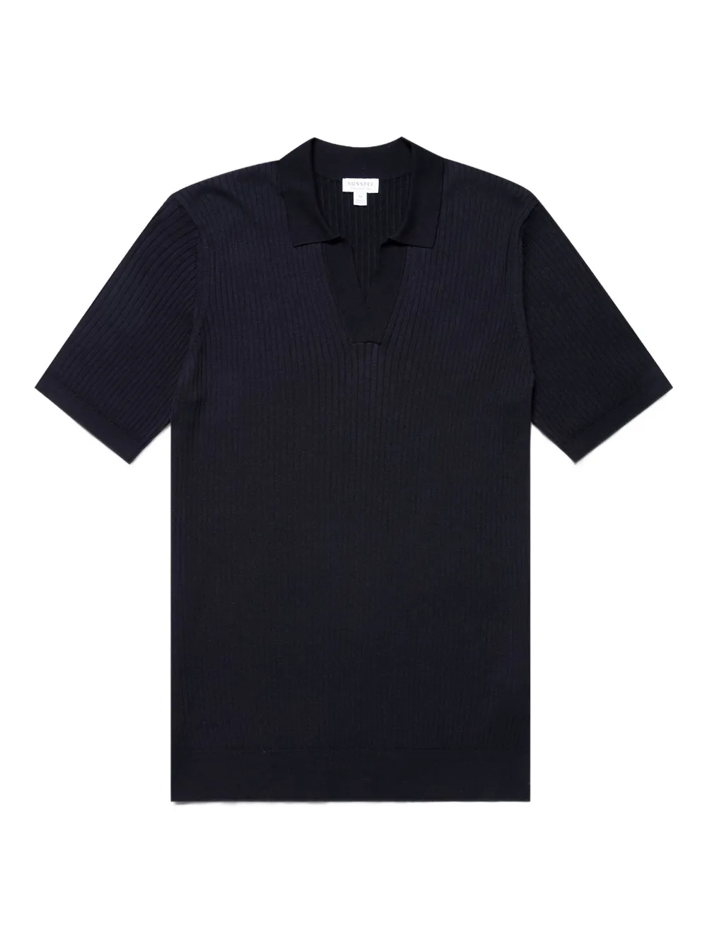 Sunspel ribbed short-sleeve T-shirt | Blue | Image 1