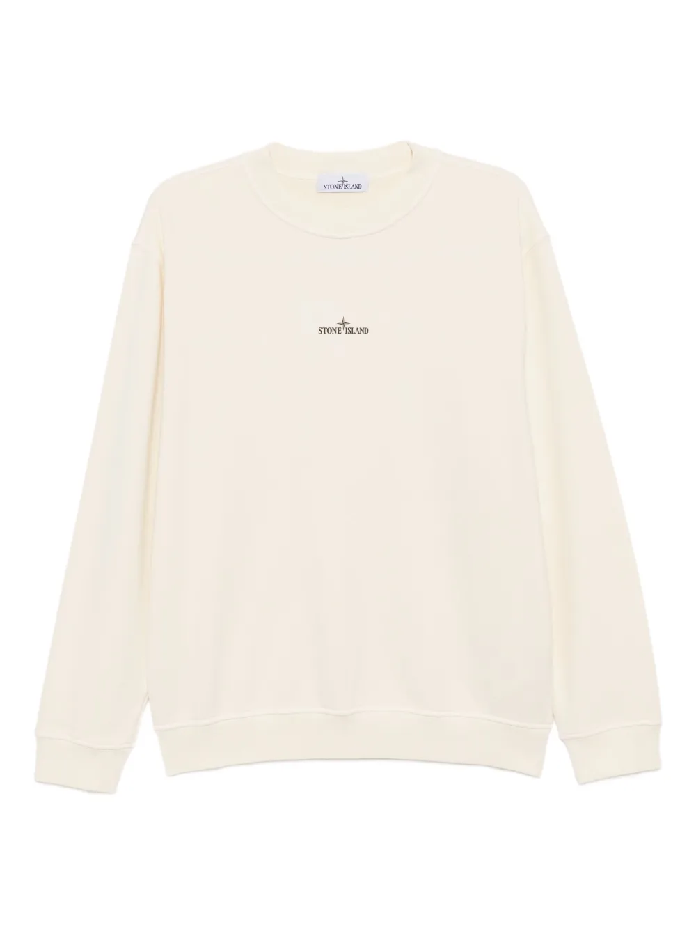 Stone Island logo-print sweatshirt | Neutrals | Image 1