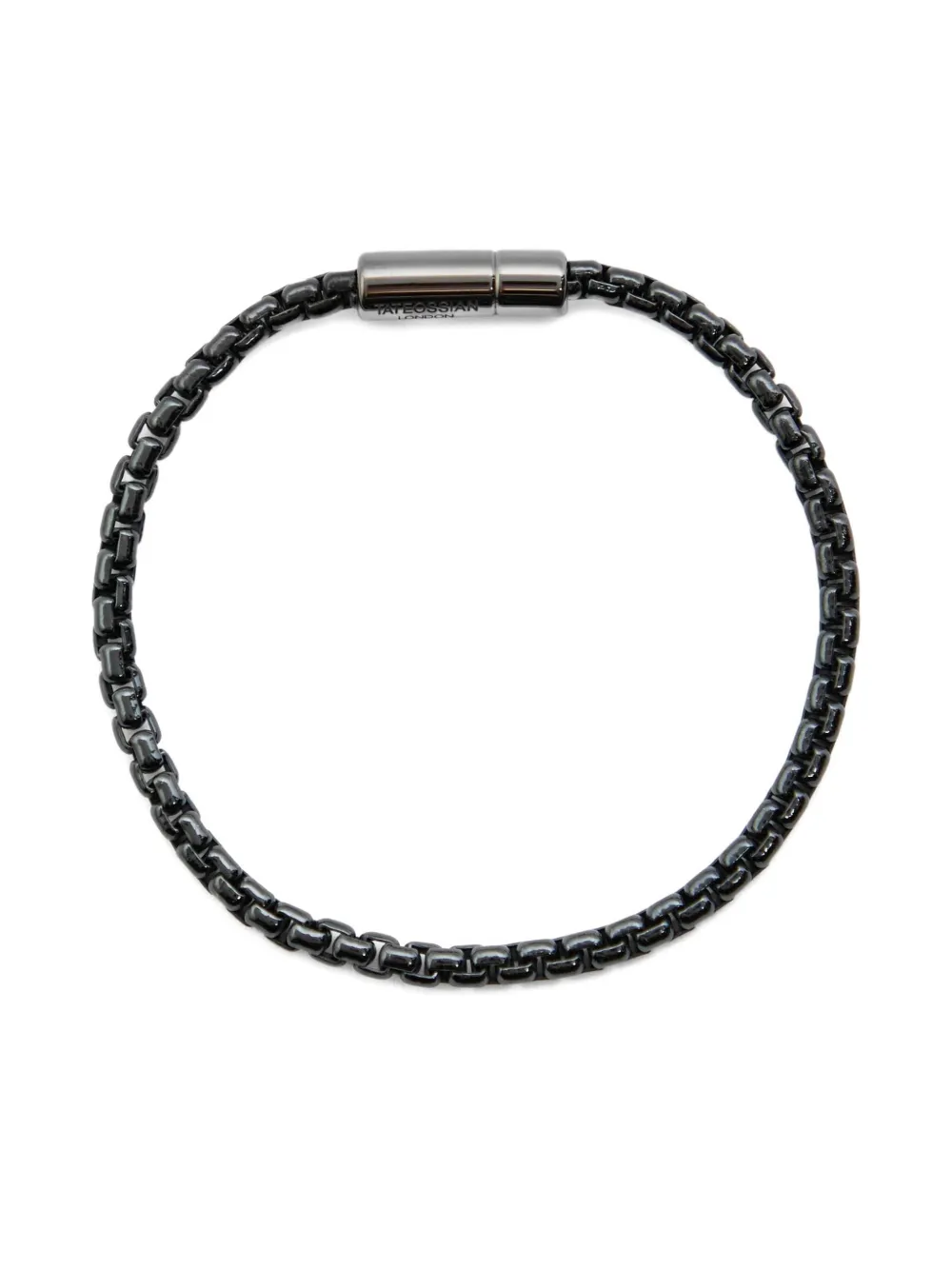 Tateossian Pop Sleek box-chain bracelet – Grey
