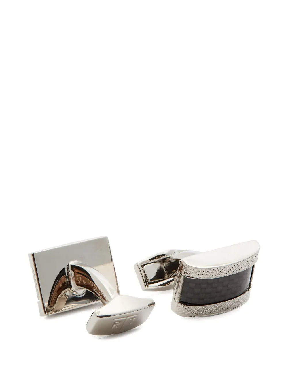 Tateossian D-vormige manchetknopen - Zilver