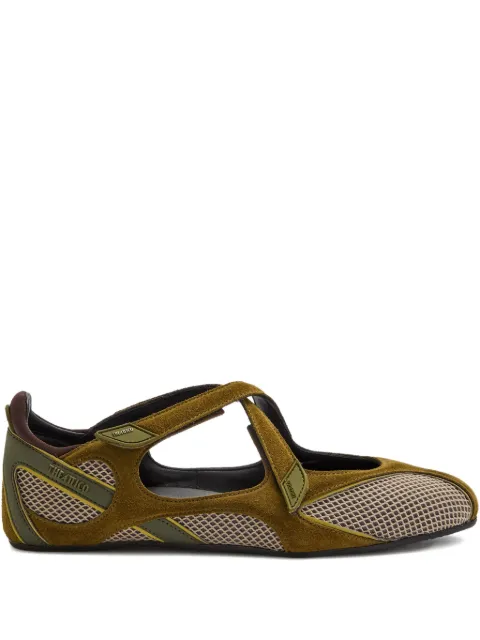 The Attico Floor 01 cross-strap ballet flats