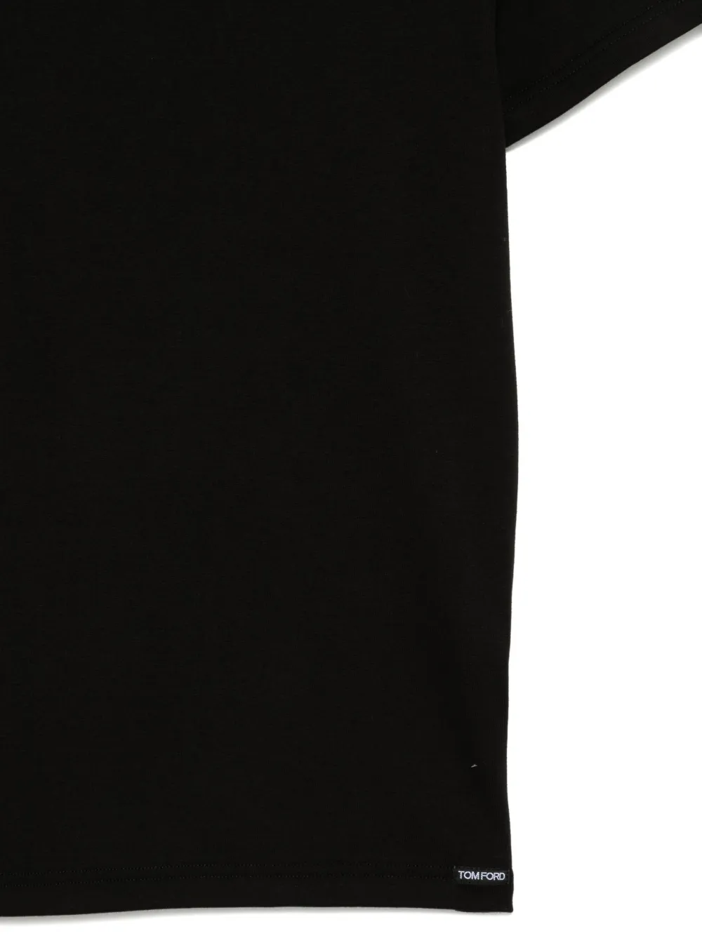 TOM FORD Katoenen T-shirt met logo-applicatie Zwart