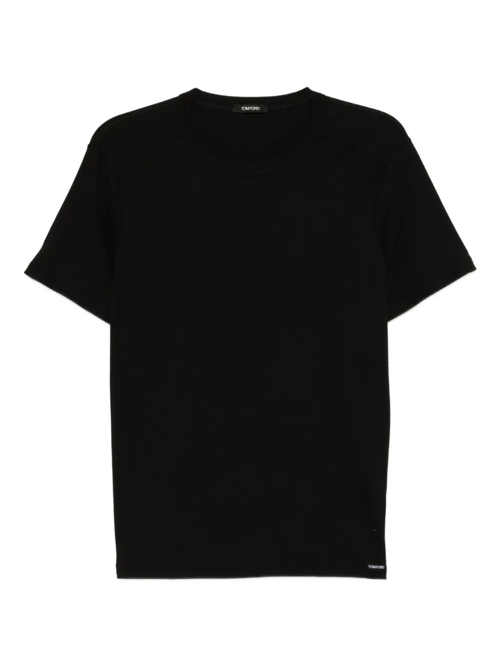 TOM FORD logo-appliqué cotton T-shirt | Black | Image 1