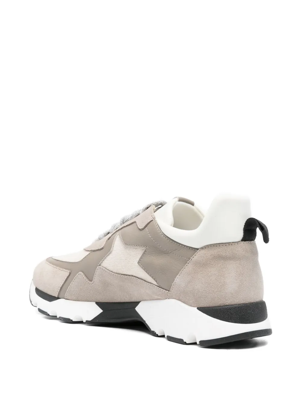 Lorena Antoniazzi Suède sneakers met sterdetail Beige