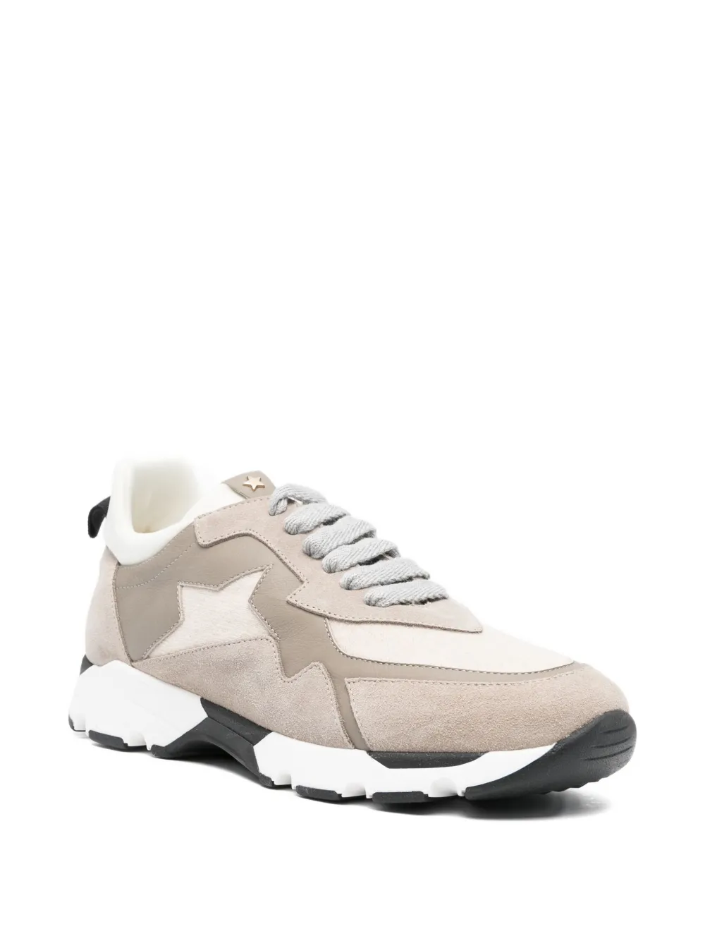 Lorena Antoniazzi star-detail suede sneakers - Beige