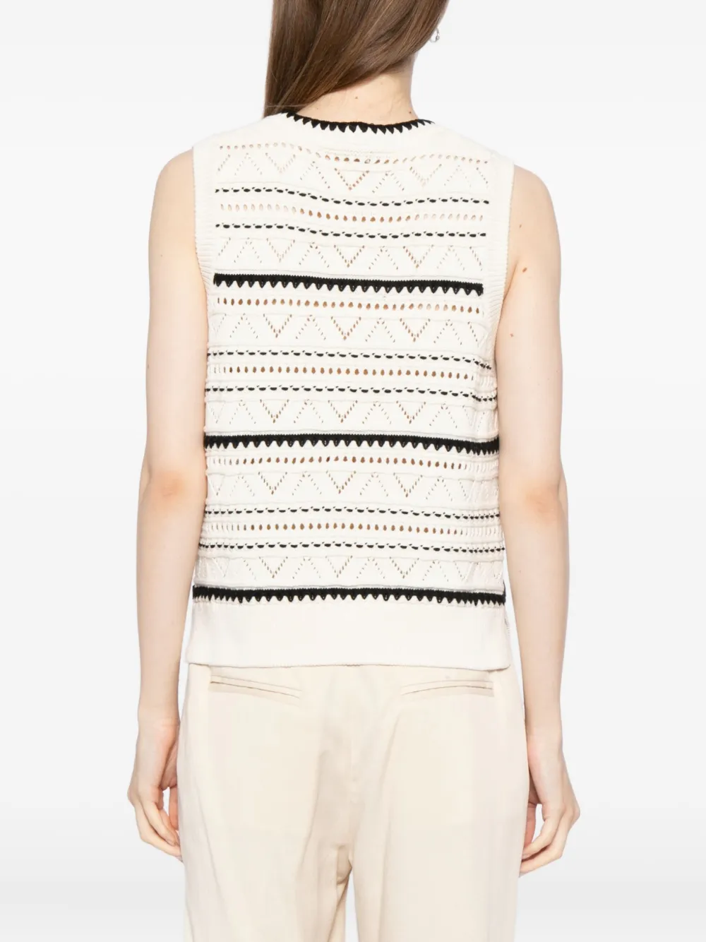 Varley Athena Pointelle gilet Beige