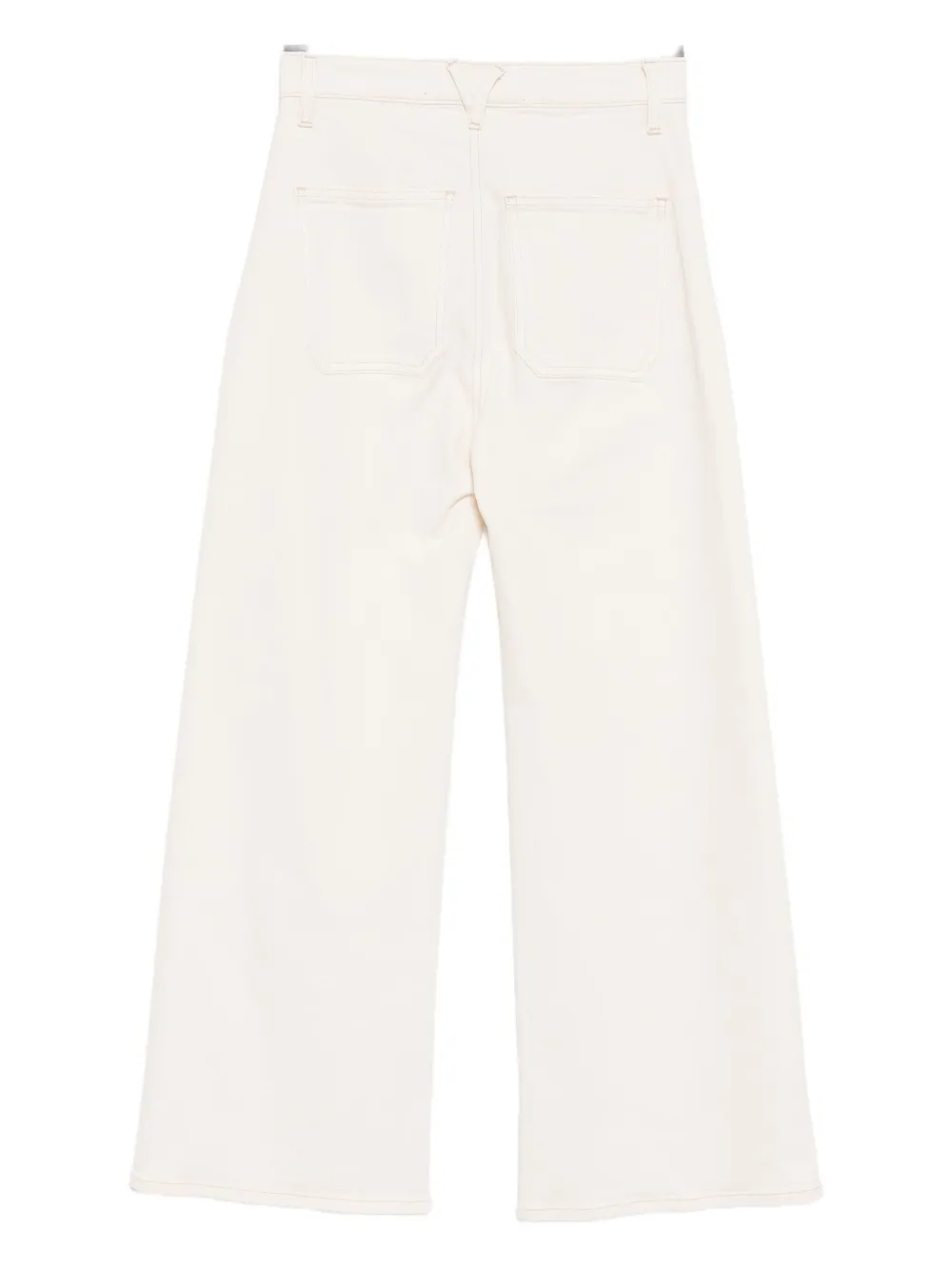 Veronica Beard Grant High-rise Wide-leg Crop Jeans In Neutral