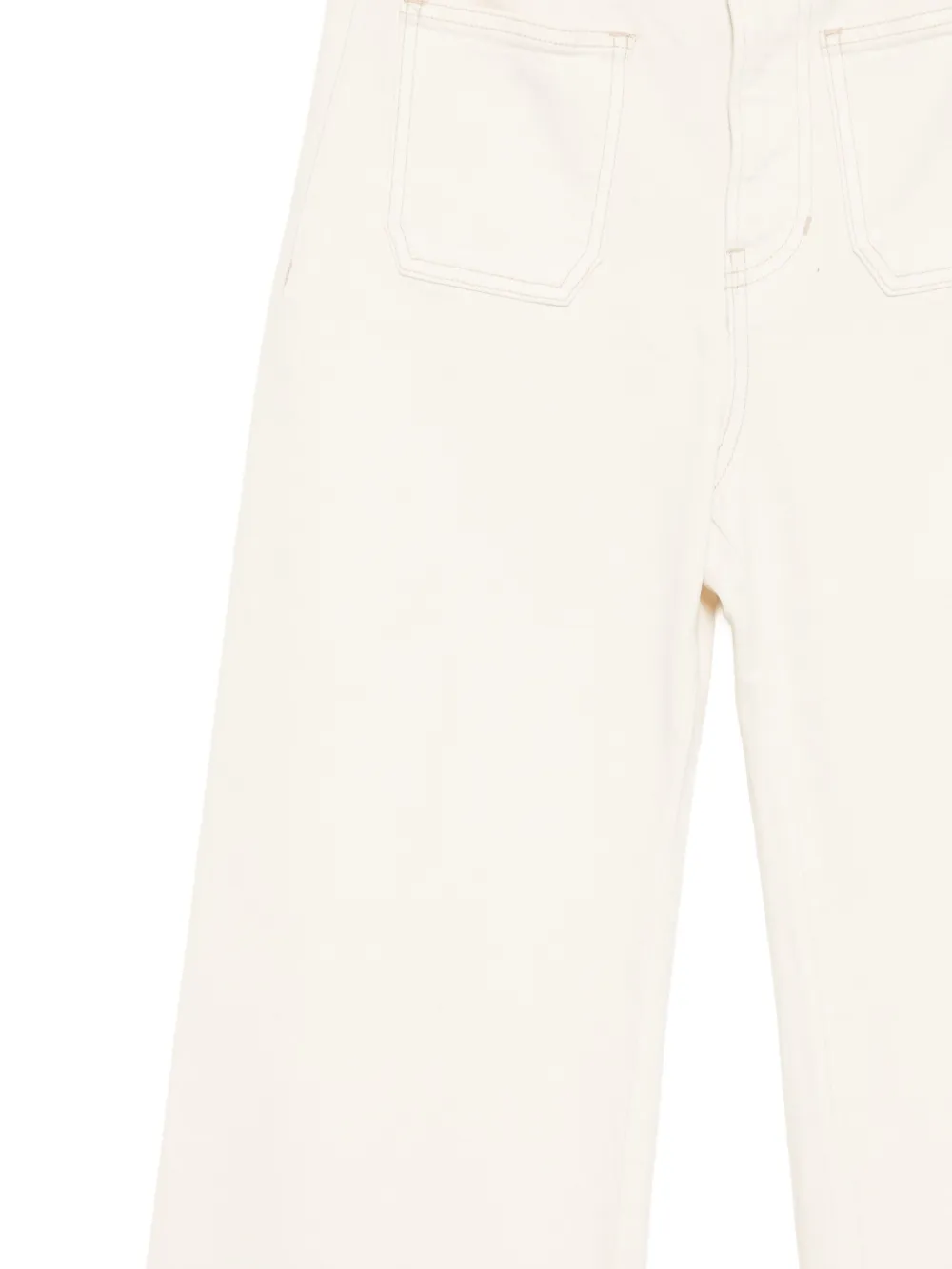 Veronica Beard Grant cropped jeans Beige