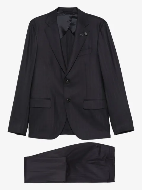 Lardini traje con estampado de rayas diplomáticas