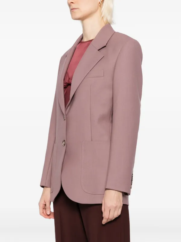 Victoria Beckham Patch Pocket Blazer | Purple | FARFETCH