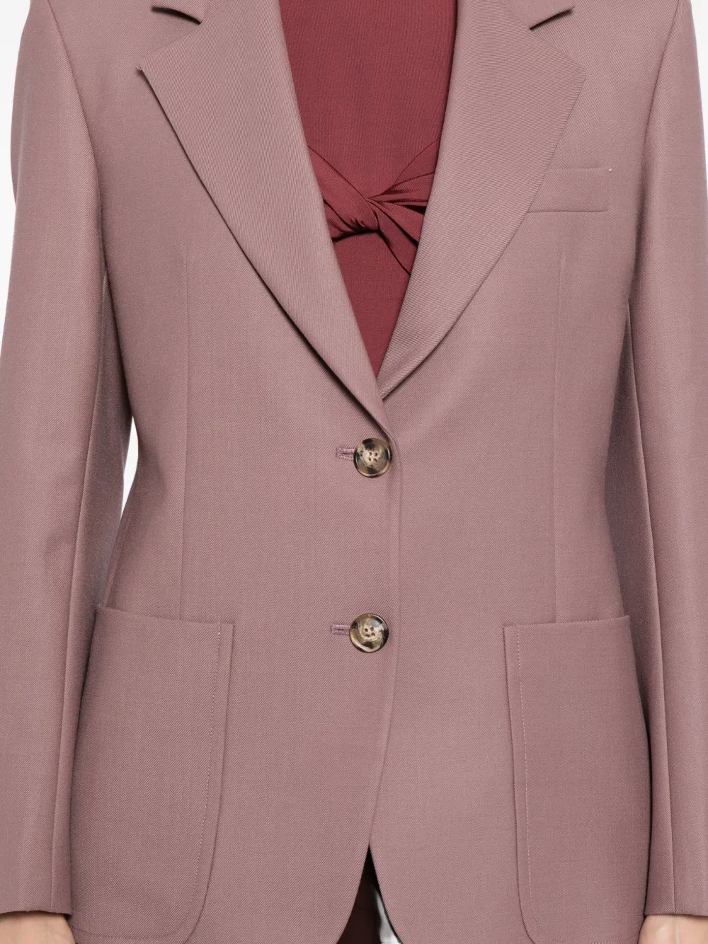 Victoria Beckham Blazer met opgestikte zak Paars
