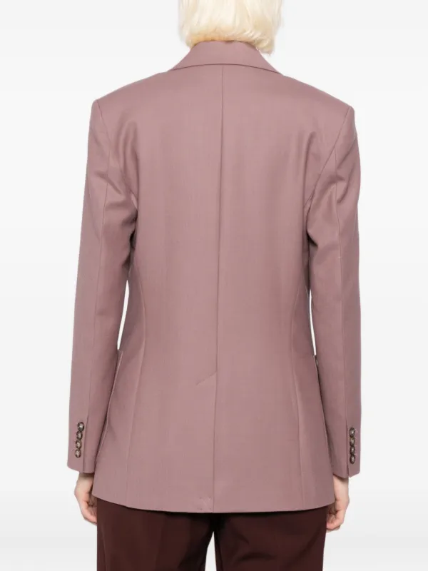 Victoria Beckham Patch Pocket Blazer | Purple | FARFETCH