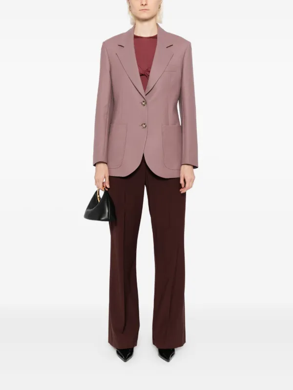 Victoria Beckham Patch Pocket Blazer | Purple | FARFETCH